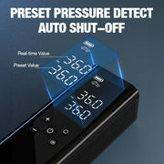 portable electric tire inflator pump with led light, view 6 - MRSLM