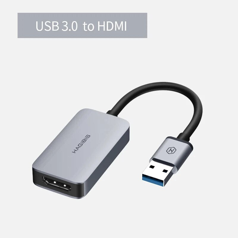 USB 3.0 to HDMI & VGA Adapter | 1080P Dual Display Converter for Laptops & PCs