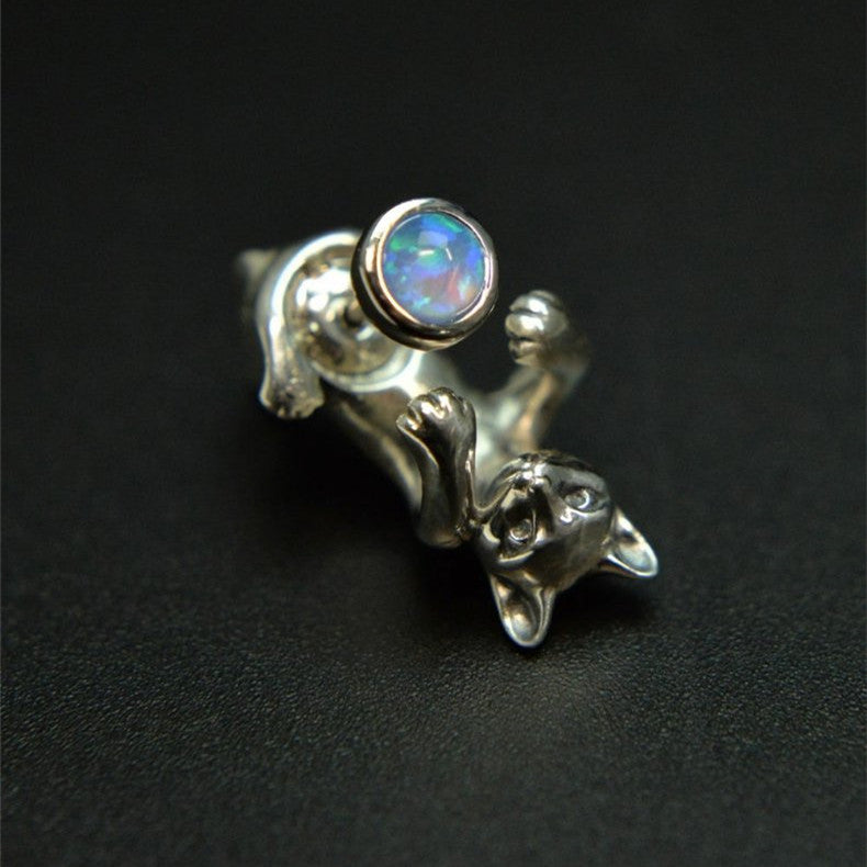 cute cat animal earrings - MRSLM
