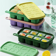 compact silicone ice cube tray with lid - MRSLM