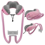 U-shaped neck pillow with phone holder, view 10 - MRSLM