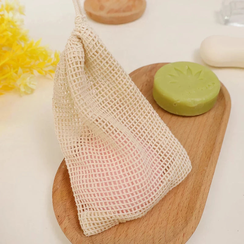 natural sisal soap bag, view 5 - MRSLM