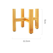 adjustable bamboo plant stand, view 2 - MRSLM