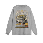 american retro cotton long sleeve top, view 2 - MRSLM