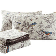 Pure cotton three-piece floral bedding set, view 5 - MRSLM