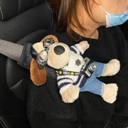 cartoon dog plush seat belt protector, view 19 - MRSLM