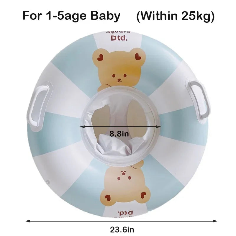 baby swim ring inflatable seat, view 4 - MRSLM