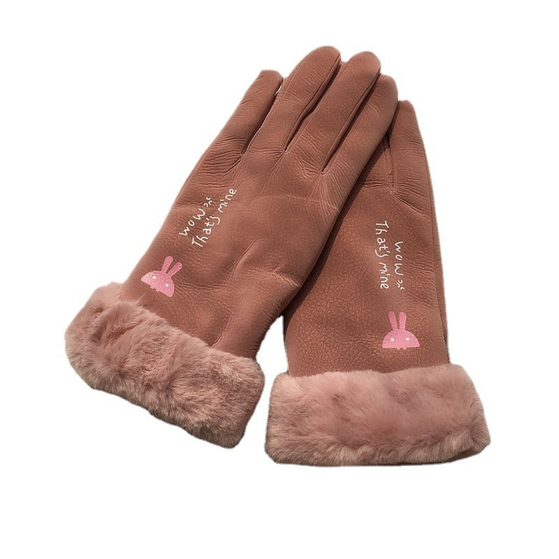 Women's fleece-lined riding gloves, view 5 - MRSLM