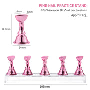 acrylic nail display holder, view 4 - MRSLM