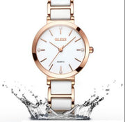 ladies' ceramic strap quartz watch, view 7 - MRSLM