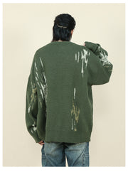 men's loose crew neck pullover sweater, view 6 - MRSLM