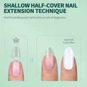 short half cover false nail tips, view 16 - MRSLM