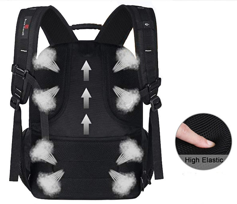 large capacity gaming laptop backpack, view 5 - MRSLM