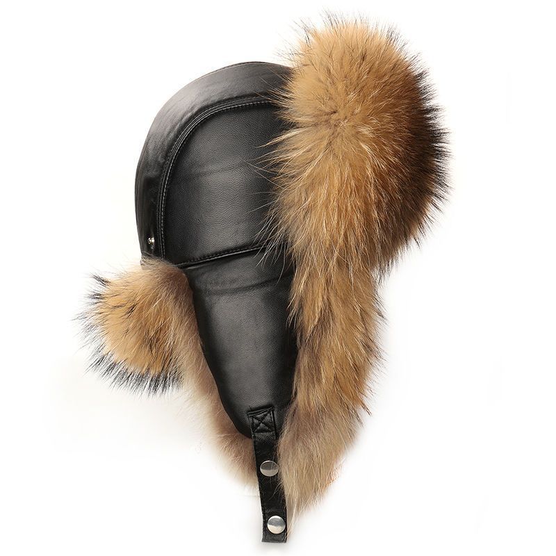 mens winter ushanka hat earmuffs, view 2 - MRSLM