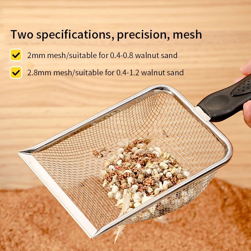 stainless steel litter scoop, view 4 - MRSLM