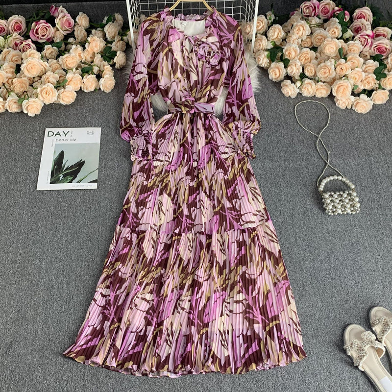 Long chiffon vacation dress, view 2 - MRSLM