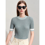 jacquard knit top, view 4 - MRSLM