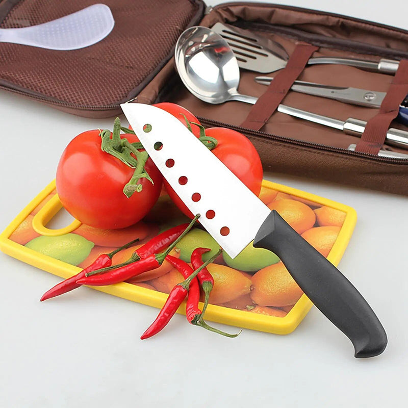 7-piece camping kitchen utensil set, view 3 - MRSLM