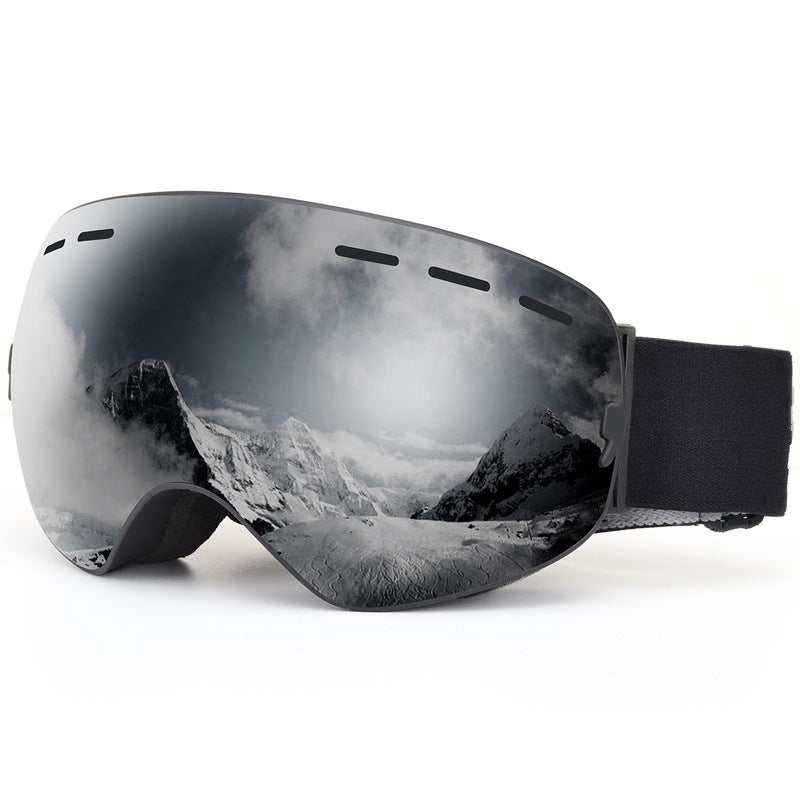large spherical mirrored ski goggles, view 8 - MRSLM