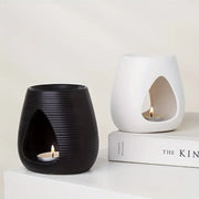 porcelain aroma burner candle holder, view 4 - MRSLM