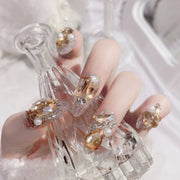 luxury glitter crystal false nails, view 5 - MRSLM