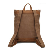 roll top canvas backpack, view 3 - MRSLM