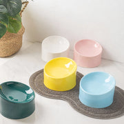 ceramic pet bowl with stand, view 8 - MRSLM