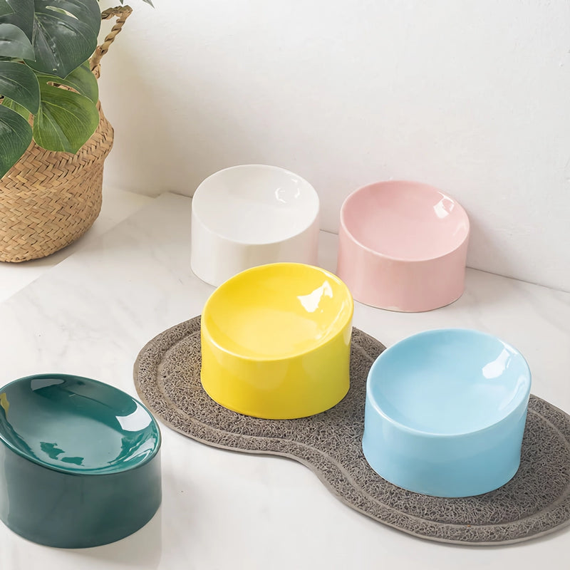 ceramic pet bowl with stand, view 8 - MRSLM