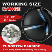 Tungsten carbide deburring chamfer tool, view 4 - MRSLM