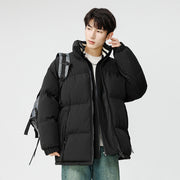 loose outdoor puffer coat, view 3 - MRSLM