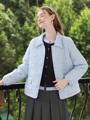 blue short cotton coat, view 5 - MRSLM