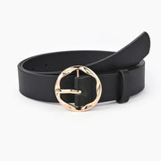 animal print faux leather belt, view 2 - MRSLM