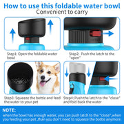 portable dog water bottle, view 8 - MRSLM