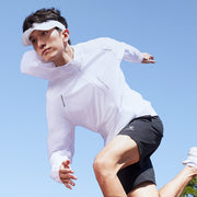 breathable uv protection hooded running jacket, view 6 - MRSLM