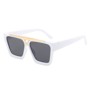 Gradient lens shield sunglasses, view 3 - MRSLM