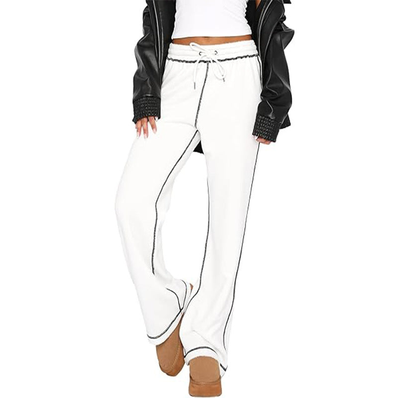 women's loose wide-leg casual sweatpants, view 5 - MRSLM