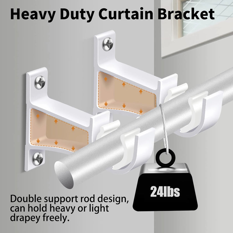 aluminum curtain rod brackets, view 8 - MRSLM