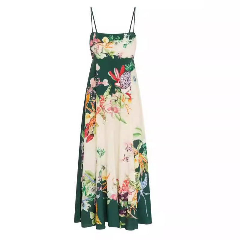 floral print pocket dress, view 3 - MRSLM