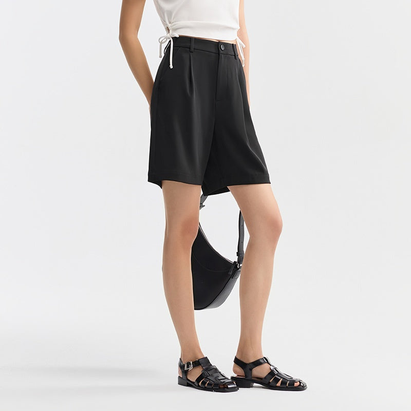 women's loose fit casual shorts, view 6 - MRSLM