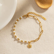 sun pendant beaded bracelet - MRSLM