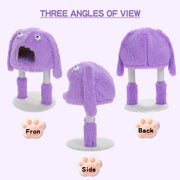 Purple monster cat tree tower, view 6 - MRSLM