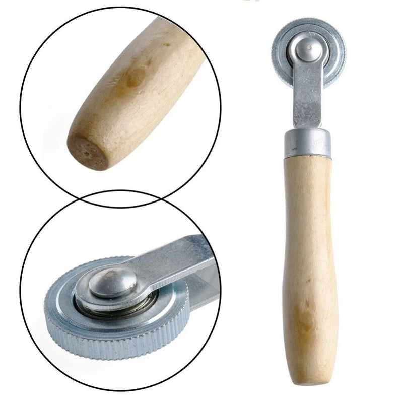 Tire repair stitcher with wooden handle, view 2 - MRSLM