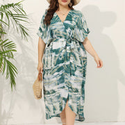 Women's bohemian print shirt dress, view 2 - MRSLM
