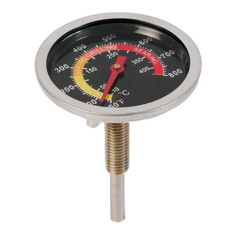 Precision Stainless Steel BBQ Grill Thermometer