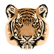 tiger head tufted rug, view 2 - MRSLM
