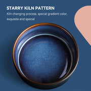 starry double cat food bowls, view 9 - MRSLM