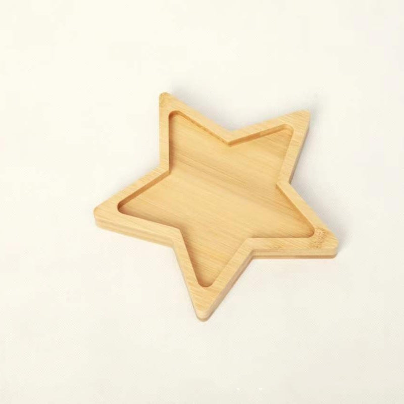 bamboo star snack tray, view 7 - MRSLM