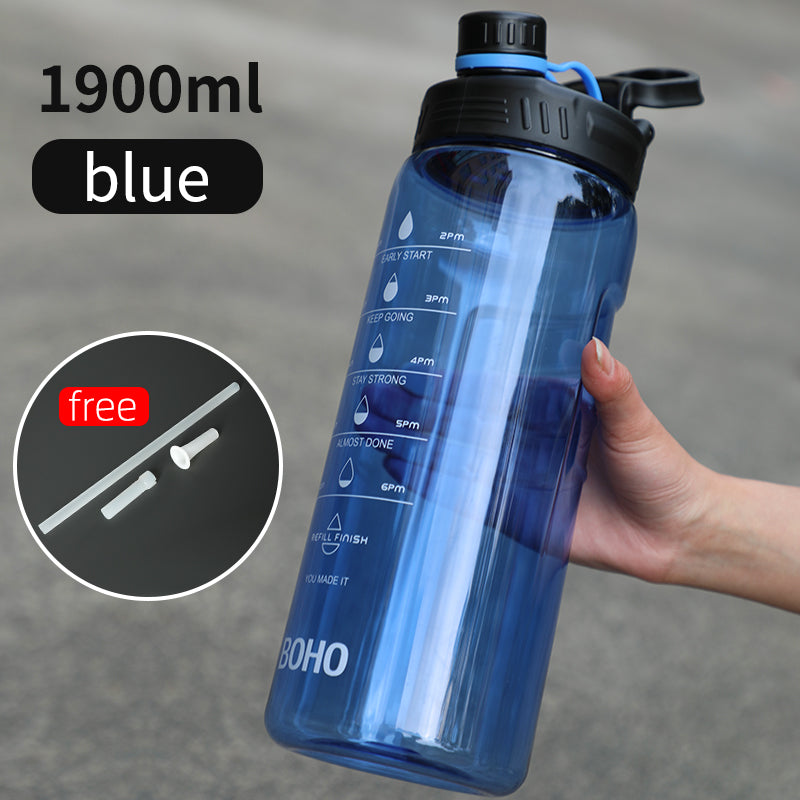 2 liter water bottle with straw, view 3 - MRSLM
