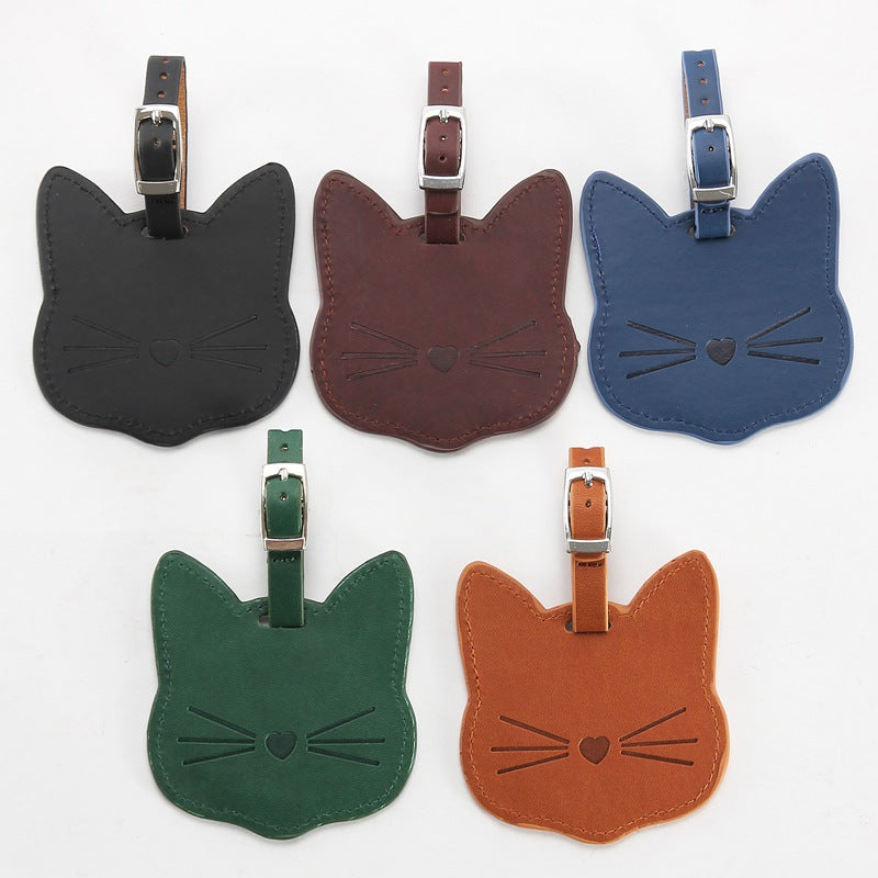 cartoon cat luggage tag, view 8 - MRSLM