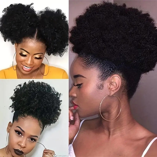 Fluffy drawstring bun hairpiece - MRSLM